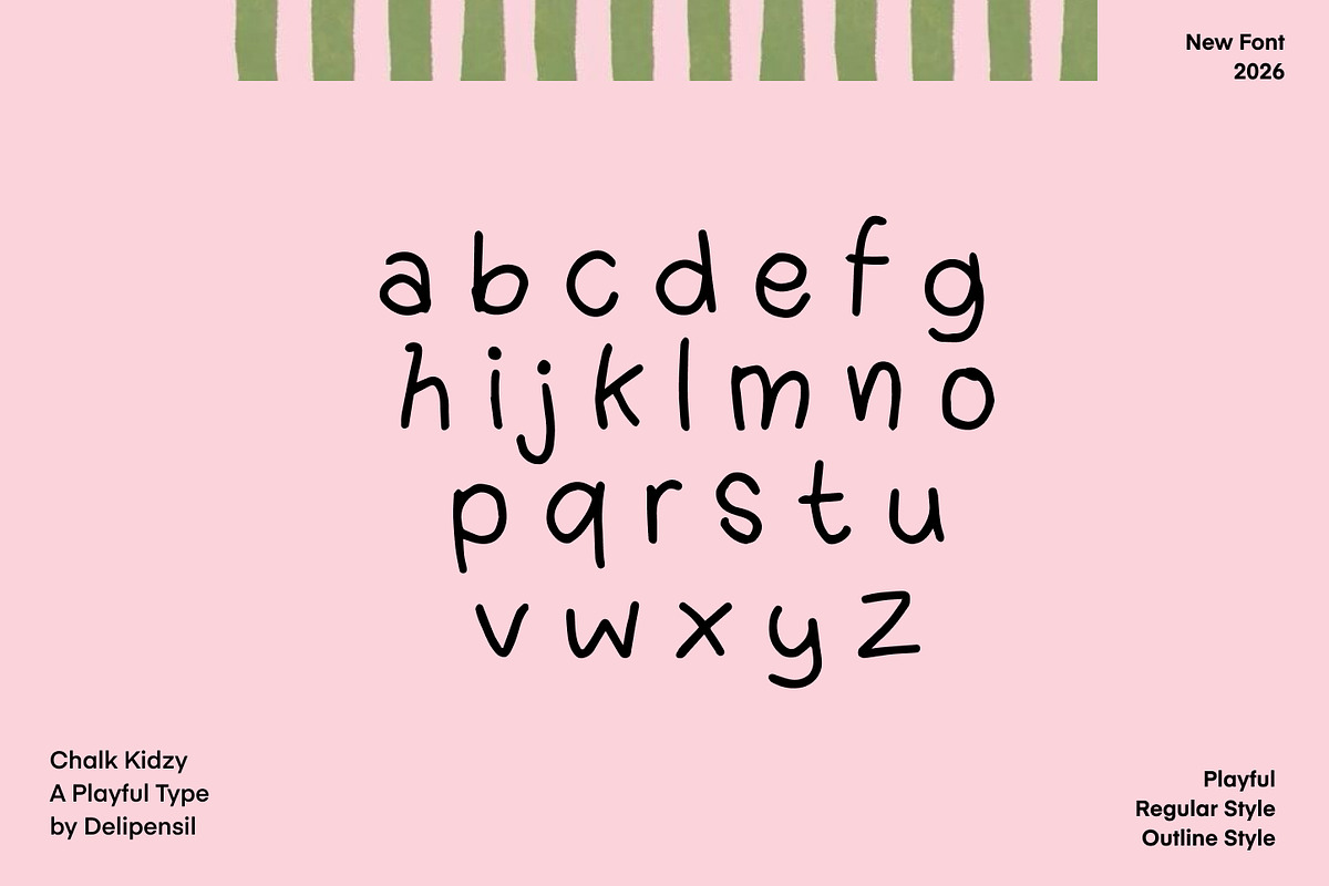 Chalk Kidzy - Bold, Fun, and Full, a Handwritten Font by delipensil (Photo 6 of 10)