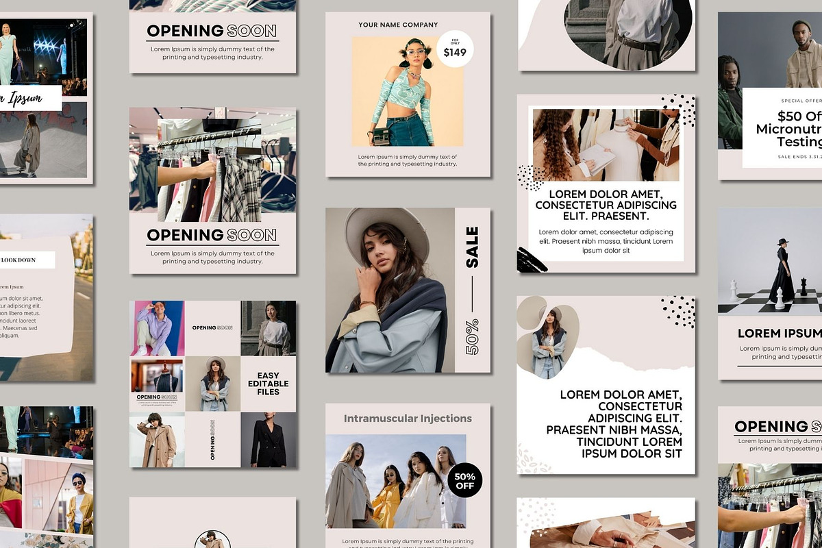 Elegant Fashion Social Media Post, a Social Media Template by BoontenStudio (Photo 2 of 7)