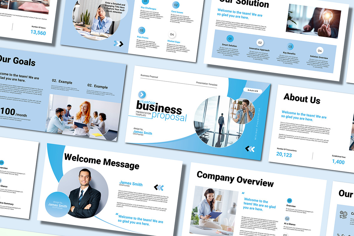 Creative Business Proposal, a Presentation Template by Mighty-Slide (Photo 1 of 5)