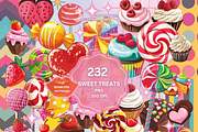 Candy Land Cliparts| Sweets patterns, a Food Illustration by RefinedFantasyStudio (Thumbnail 1 of 3)