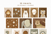 Kids prints - nursery wall art, an Animal Illustration by polikarpovaart (Thumbnail 3 of 9)