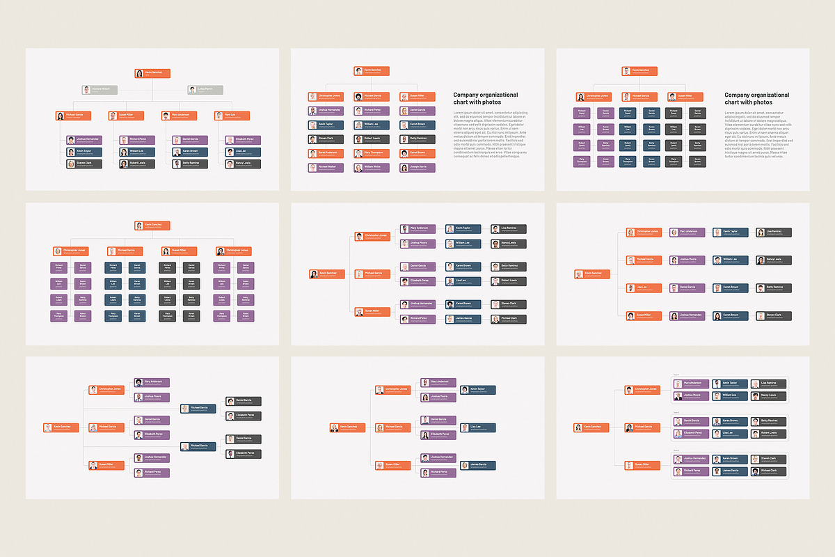 Organizational Chart for PowerPoint, a Presentation Template by HiSlide.io (Photo 4 of 7)