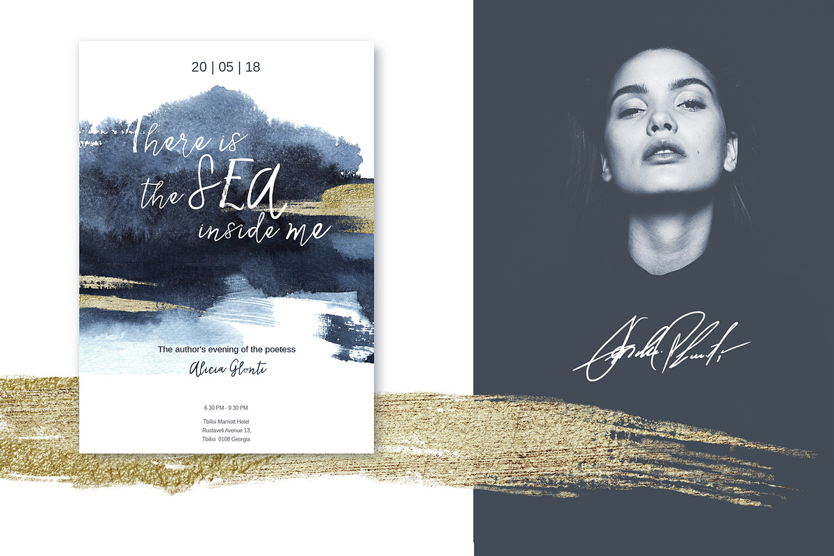 SAPPHIRE Watercolor Collection., an Object Graphic by Anastezia Luneva (Photo 7 of 12)