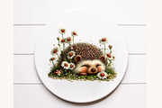Whimsical Summer Hedgehog with daisy, an Illustration by Designworld (Thumbnail 8 of 10)