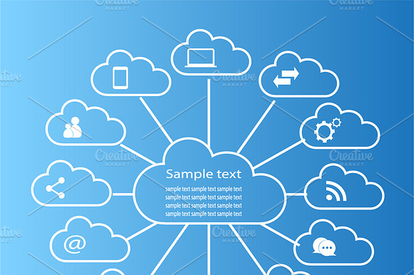 Cloud Computing Technology Blue
