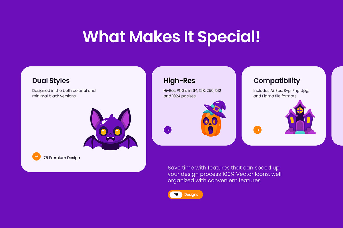 75 Halloween Flat Icons, an Emoji Icon by Prosymbols (Photo 2 of 10)