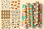 50 Halloween seamless patterns, a Pattern Graphic by EltaMaxArt (Thumbnail 7 of 15)