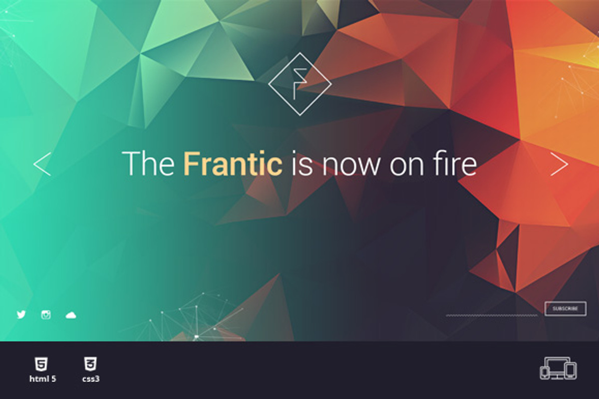 Frantic - Coming Soon Template, a Websites & App Template by CapitalTemplate2 (Photo 4 of 5)