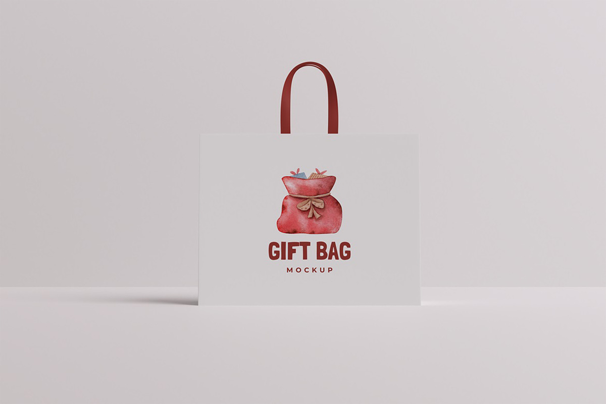 Gift Bag Mockup, a Packaging Mockup by HanaSaka_Studio (Photo 3 of 5)