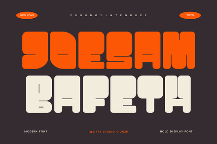 Joesam Bafeth - Thick Bold Font, a Sans Serif Font by Iqsiart Studio