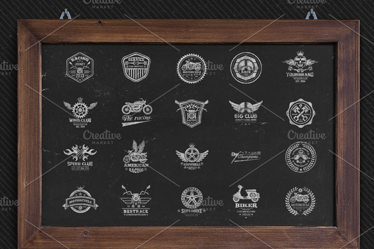 Race Badge & Stamp Logo & 5 Mockup, a Branding & Logo Template by The Craftsman (Photo 4 of 16)