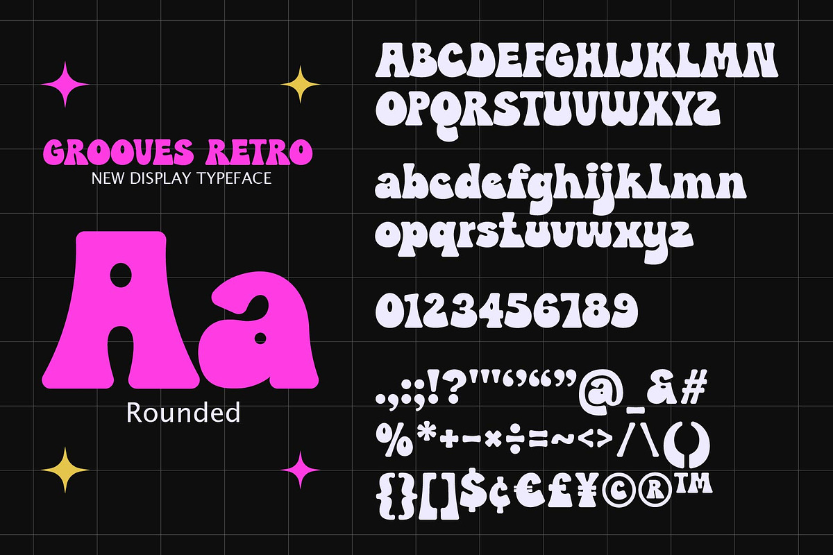 GROOVES RETRO FONT, a Handwritten Font by KengGraphic (Photo 3 of 9)