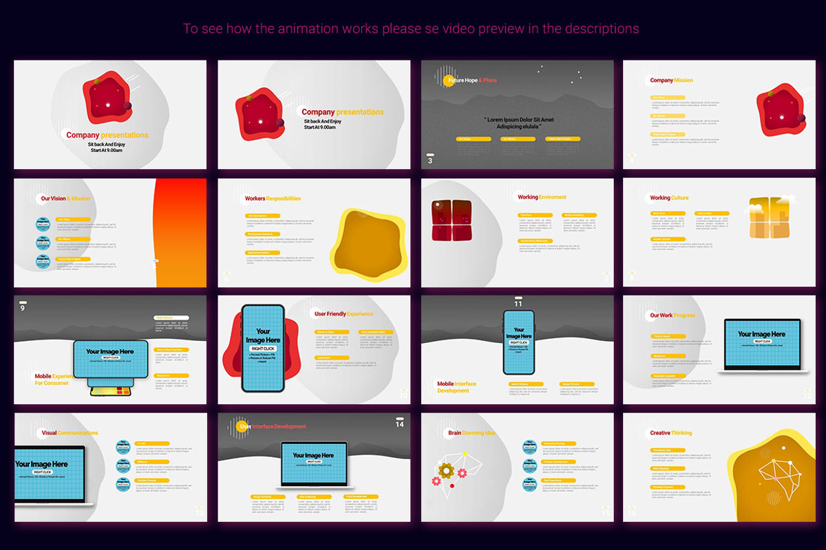 Animated PowerPoint Template, a Presentation Template by SCworkspace (Photo 13 of 25)