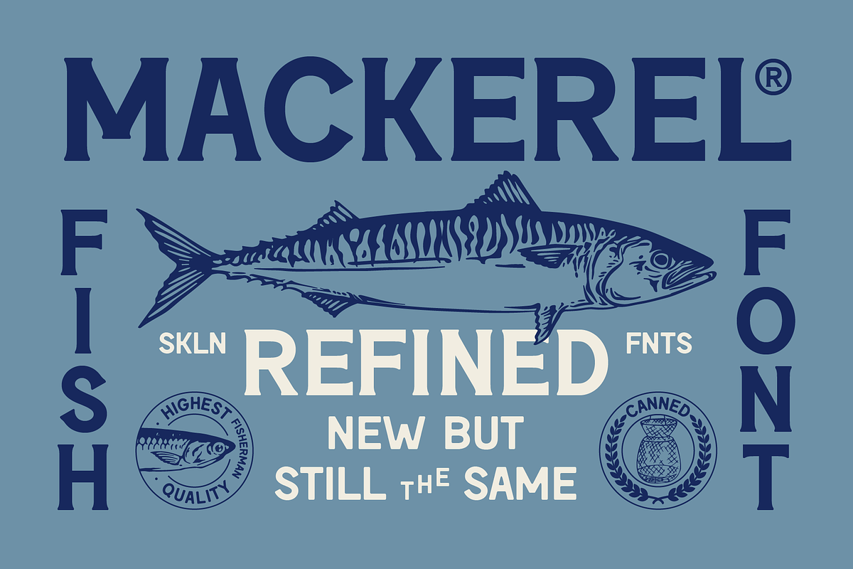 SFC Mackerel (Refined) - Font Duo, a Serif Font by Skilline Supply Co. (Photo 1 of 22)