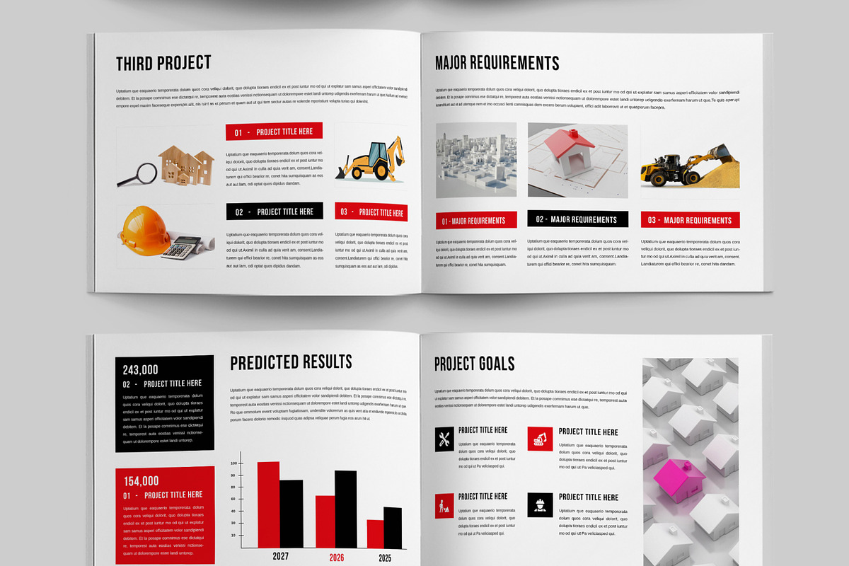 Construction Brochure Template, a Brochure Template by ContestDesign
