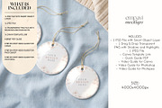 Ceramic Ornament Mockup Set of 3, a Household Mockup by EmpaviMockups (Thumbnail 2 of 5)