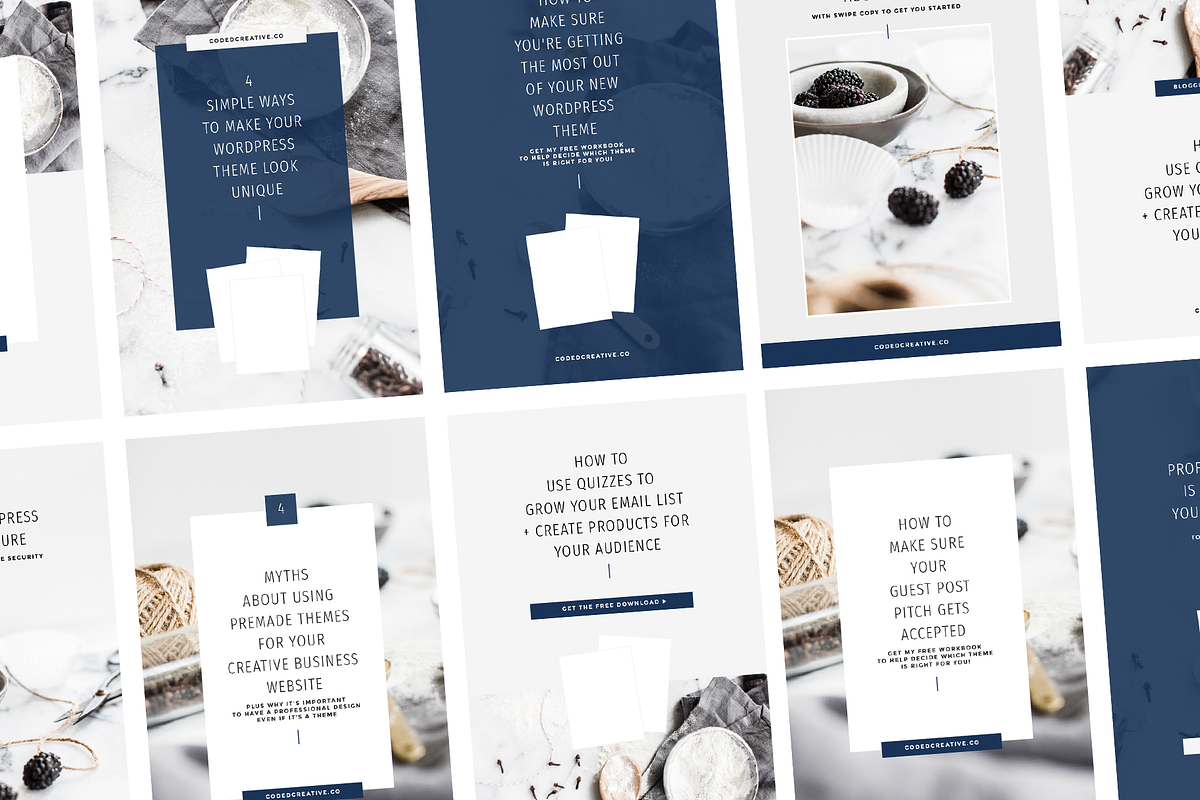 Sugar Pinterest Templates, a Social Media Template by Coded Creative (Photo 5 of 6)