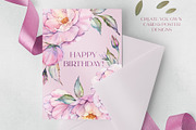 Watercolor Roses Clipart & Patterns, an Illustration by PicByKate (Thumbnail 3 of 7)