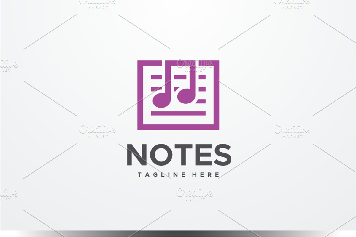 Notes Logo, a Branding & Logo Template by yopie