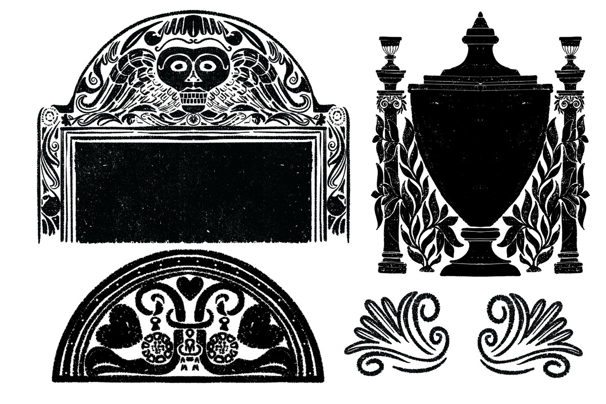 Gravestone Graphics From New England, an Illustration by Little Bunny Sunshine (Photo 6 of 10)