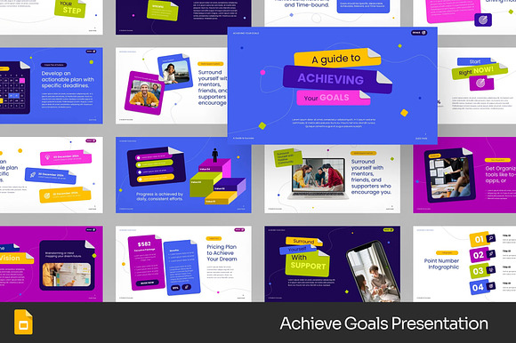 Goals Target Google Slides, Powerpoint preview 3