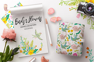 Birds and Flowers