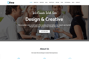 Allow One Page HTML5 Template