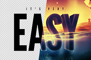 Underwater Text Logo Effect