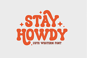 Stay Howdy - Cute Western Font, a Handwritten Font by SaktiAvellin (Thumbnail 1 of 8)