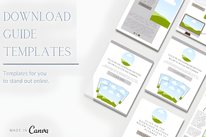 Canva Digital How to Products Templa, a Presentation Template by Ink Gallery