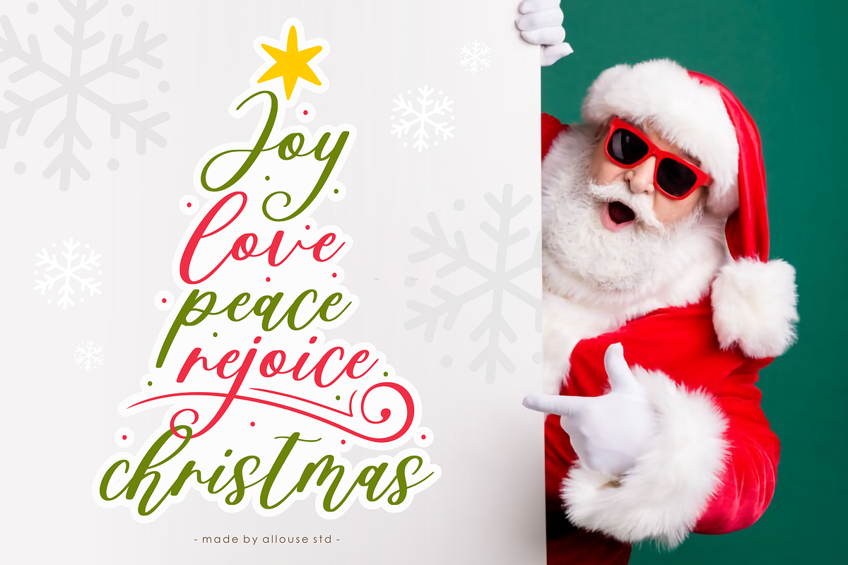 Jingle Balle A Christmas Font, a Font by Allouse Studio (Photo 3 of 11)