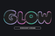Modern Iridescent Chrome Text Effect, a Layer Style Add-On by studiogstock (Thumbnail 1 of 2)
