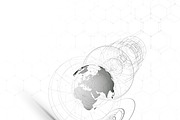 Futuristic high tech backgrounds, a Decorative Illustration by VectorShop (Thumbnail 7 of 10)