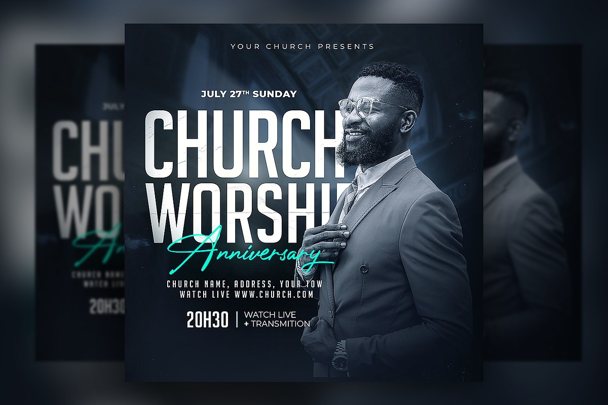 6-Church Flyer Bundle, a Flyer Template by FLYERHIVE (Photo 2 of 7)