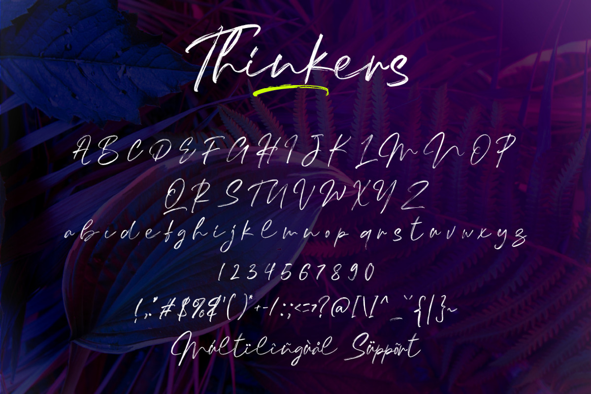Thinkers - a Dry Brush Font, a Script Font by Vava Aryanto (Photo 11 of 12)