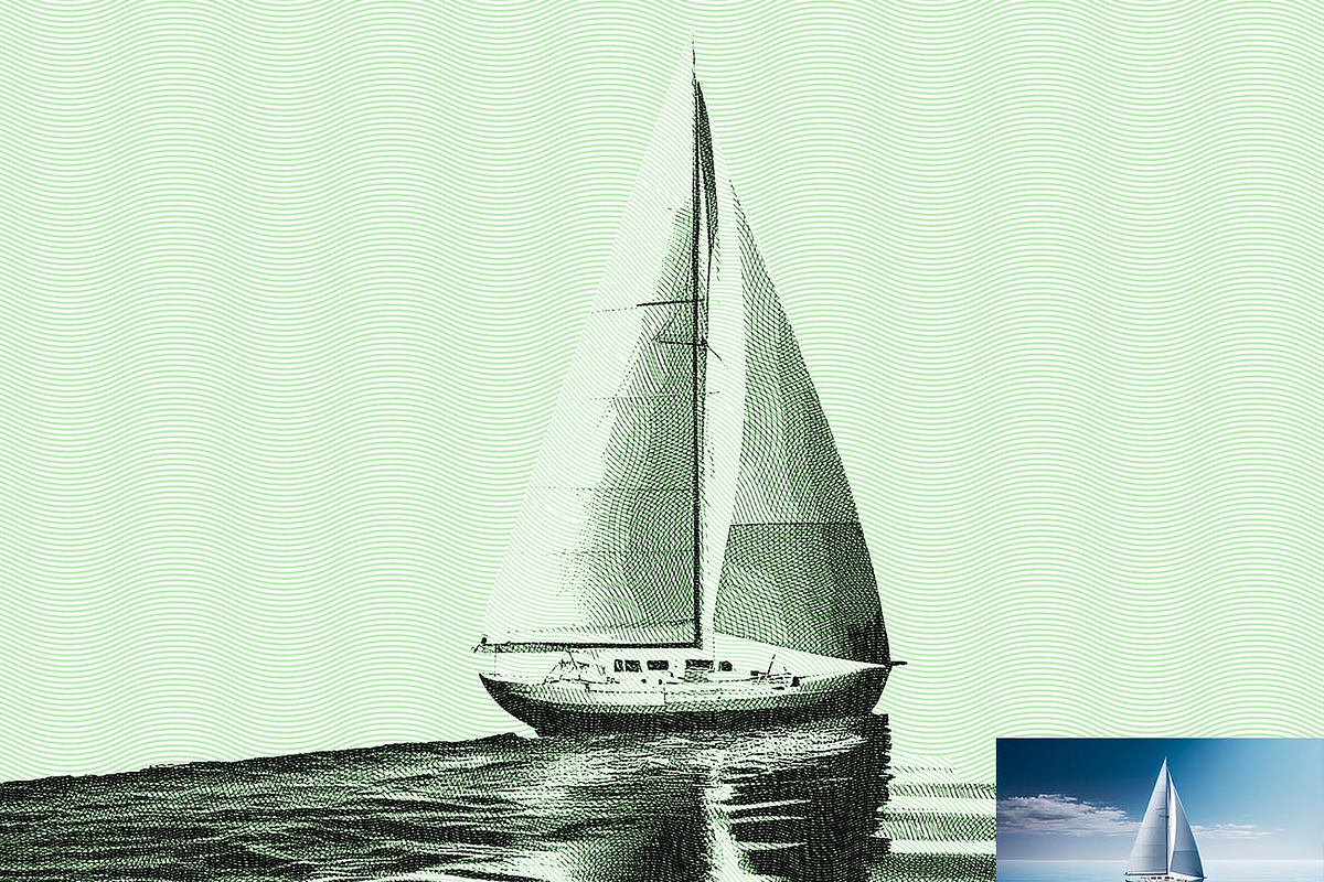 Easy Engraving Effect Ps Action, a Brushes & More by Studio Retouch (Photo 8 of 15)