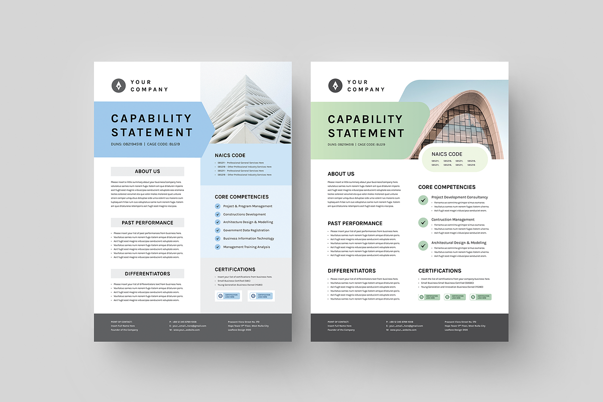 Capability Statement Bundle, a Flyer Template by Leaflove (Photo 3 of 10)
