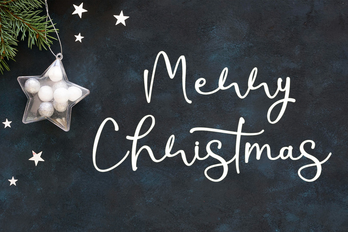 Christmas Shine - Handwritten Font, a Script Font by Letterafa Studio (Photo 2 of 10)