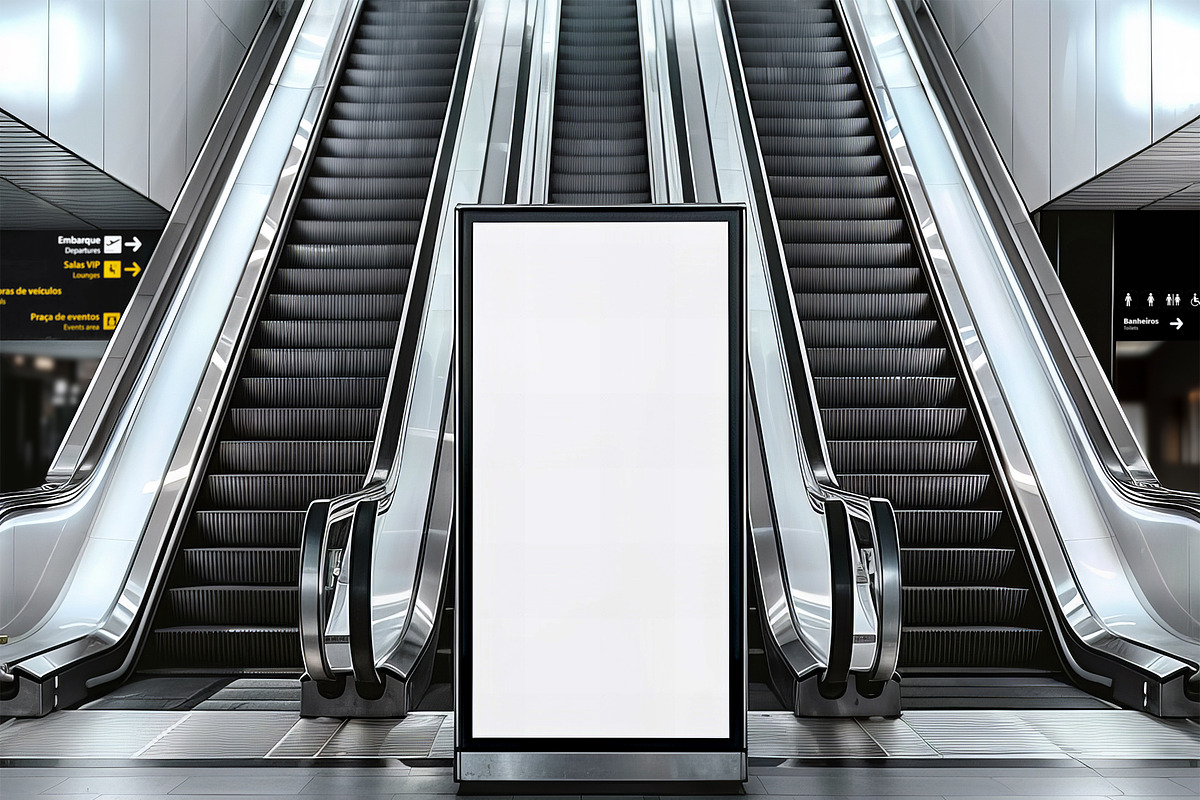 Led Advertising Mockup in Airport, an Advertising Mockup by rodrigofkaminski (Photo 2 of 2)