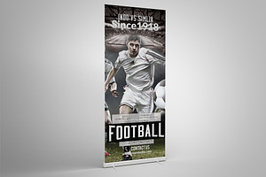 Football Roll Up Banner Template