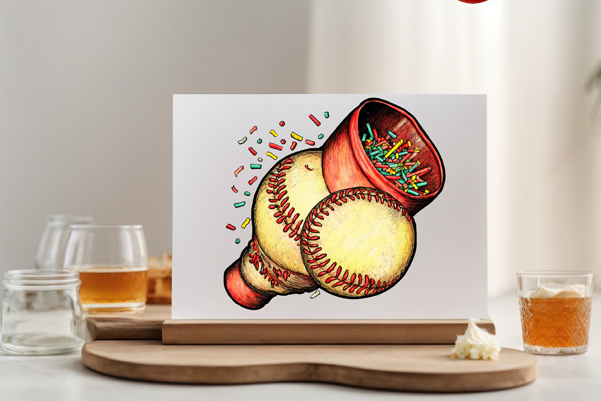 Softball Baseball Clipart Bundle., an Illustration by SVGArt (Photo 5 of 9)
