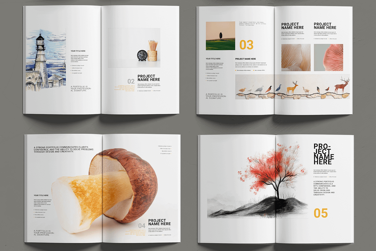 Portfolio Layout Template, a Brochure Template by MightyDesign (Photo 9 of 12)