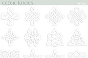 Celtic Knots Symbols, white, a Decorative Illustration by javi.ruiz (Thumbnail 2 of 3)