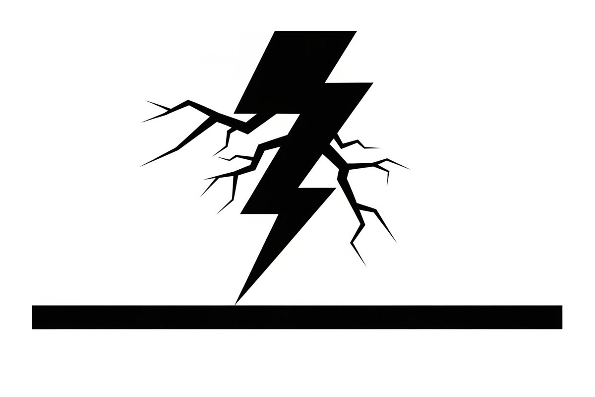 Lightning Power Symbol Silhouette, an Illustration by hafijul (Photo 12 of 15)