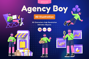 Milenia Agency Boy, a Characters & Person 3D Model by kerismaker