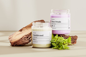 Candle Label Design Canva Template, a Branding & Logo Template by OMii Designs