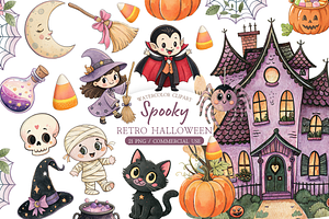 Vintage Halloween Clipart