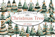 Hand-Drawn Christmas Tree PNG, an Illustration by DreamCafeArt (Thumbnail 1 of 8)