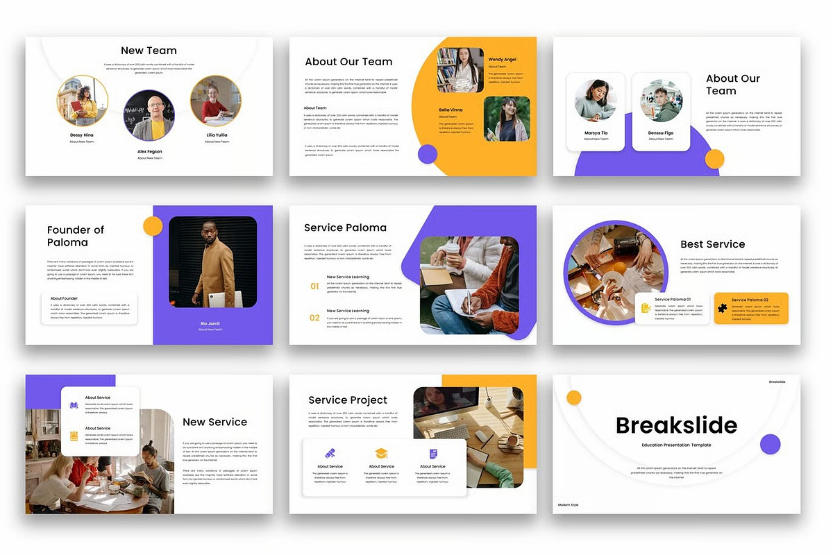 Paloma – Education PowerPoint, a Presentation Template by kreatifreya (Photo 5 of 5)