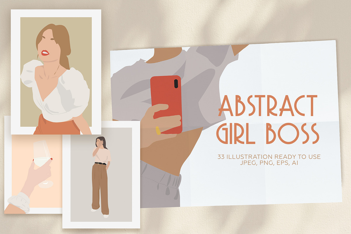 ABSTRACT GIRL BOSS, a Person Illustration by Olg Store (Photo 1 of 12)